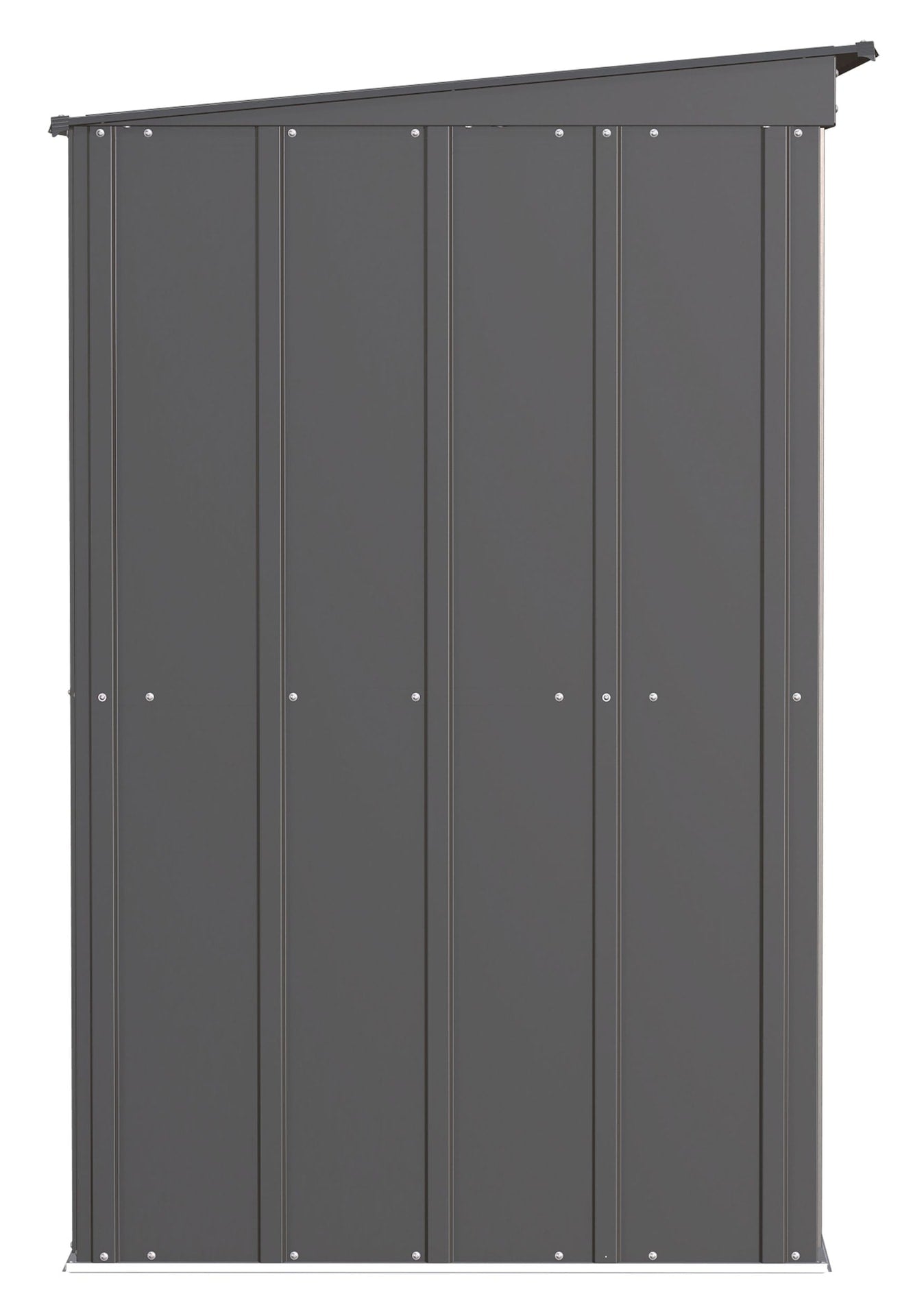 Arrow Classic Galvanized Steel Storage Shed, Charcoal, 6-ft x 4-ft