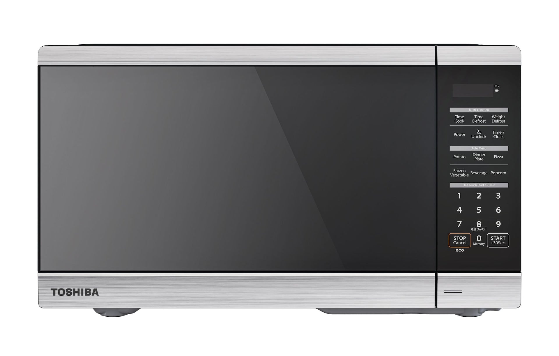 Toshiba ML3-EM16PAI(SS)/CA Countertop Microwave with Smart Sensor Cooking, 1200W, 1.6-cu.ft, Stainless Steel