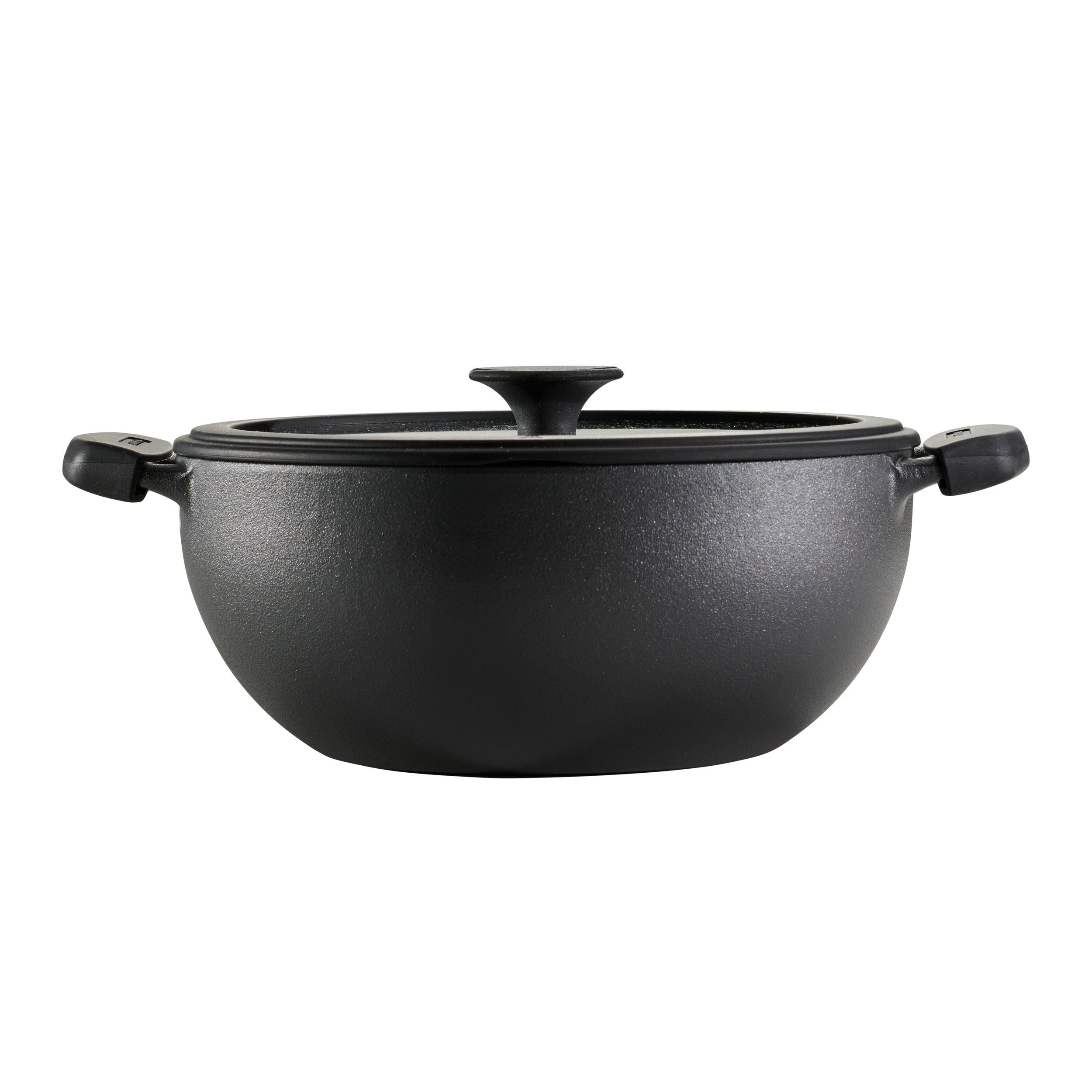 4.8 Qt Utsava Pre-Seasoned Cast Iron Kadai with Lid