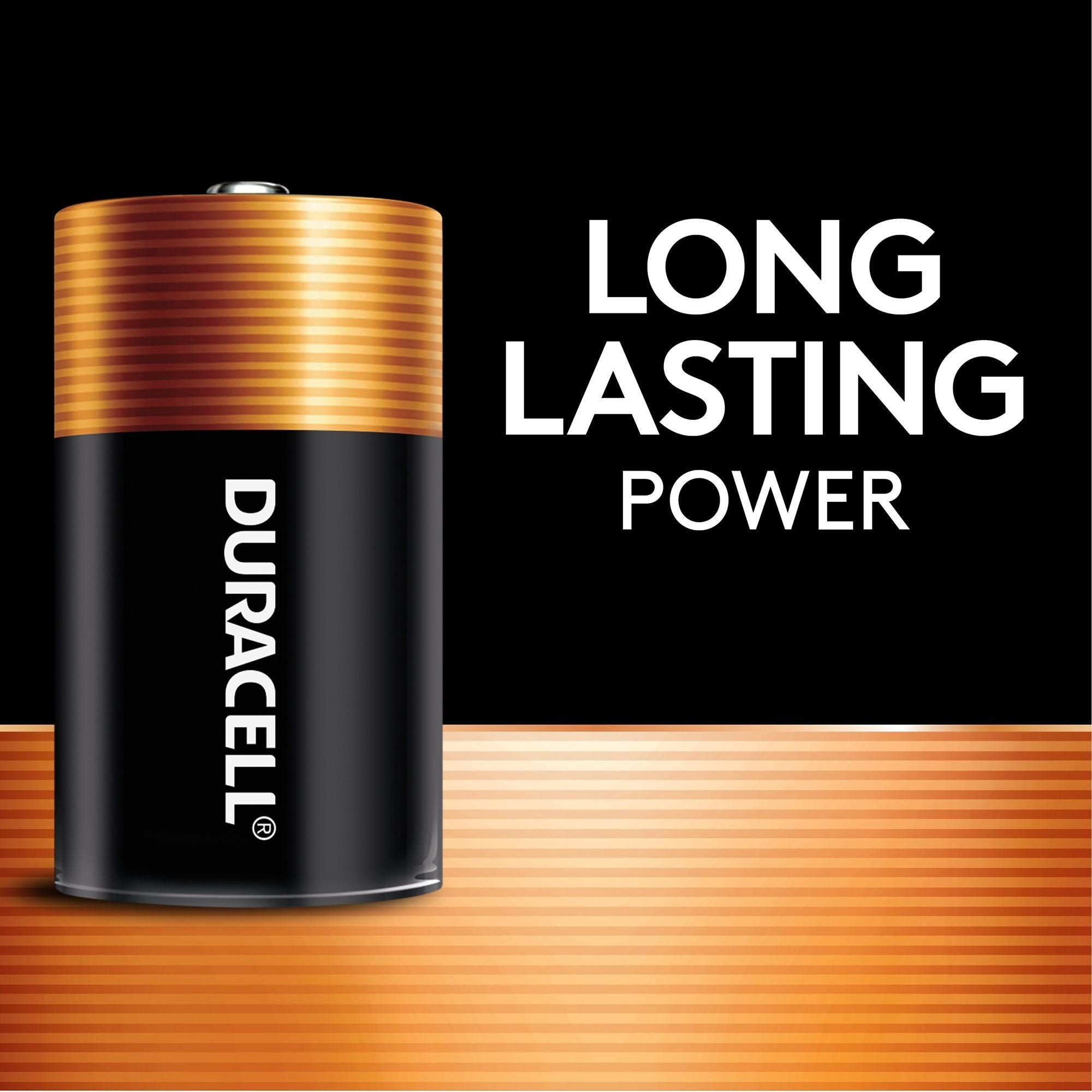 Duracell Coppertop D Alkaline Batteries, All Purpose, 8-pk
