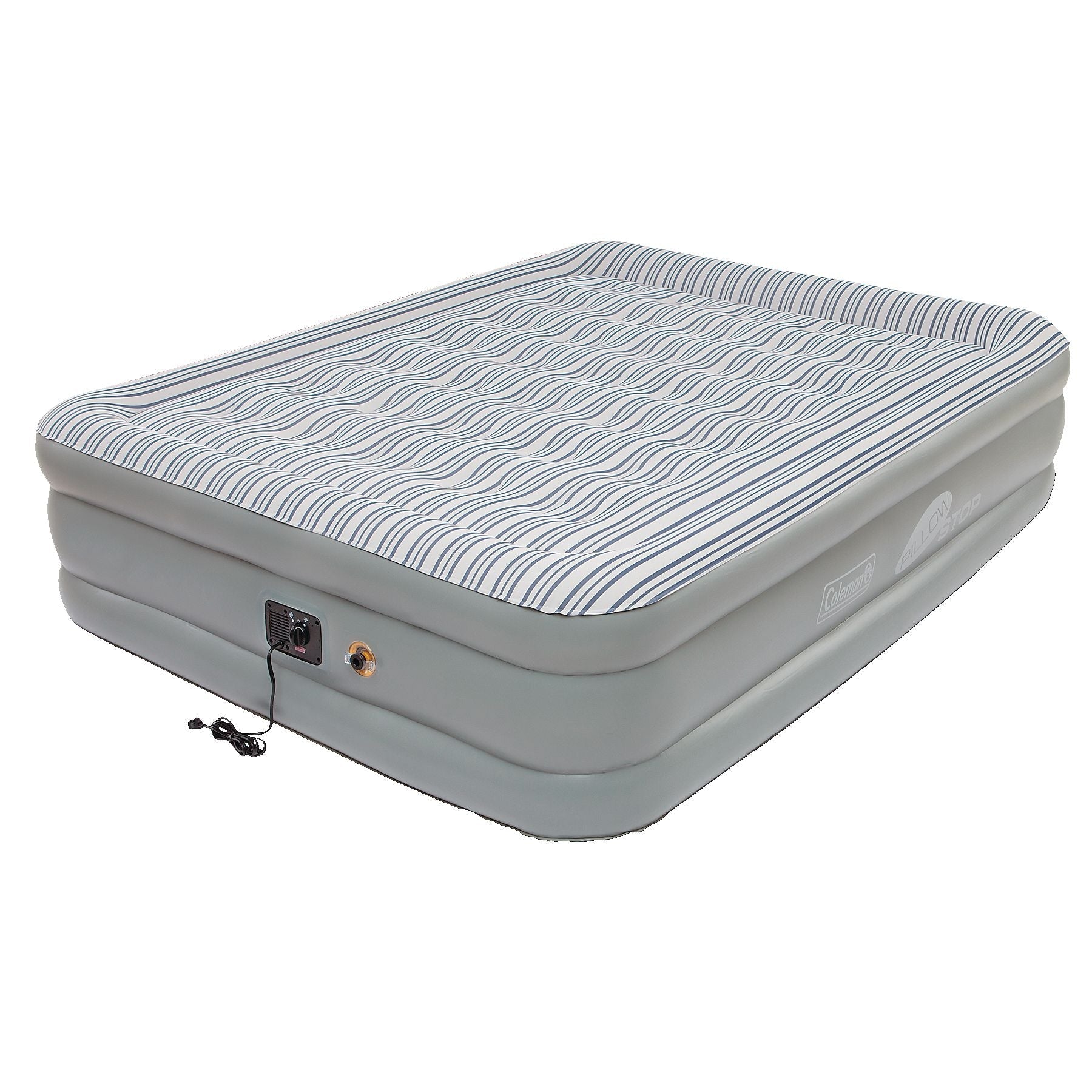Coleman Queen SupportRest Elite Double-High Inflatable Air Mattress/Airbed with Built-In 120V Pump, Woods Outdoor Collapsible Folding Utility...