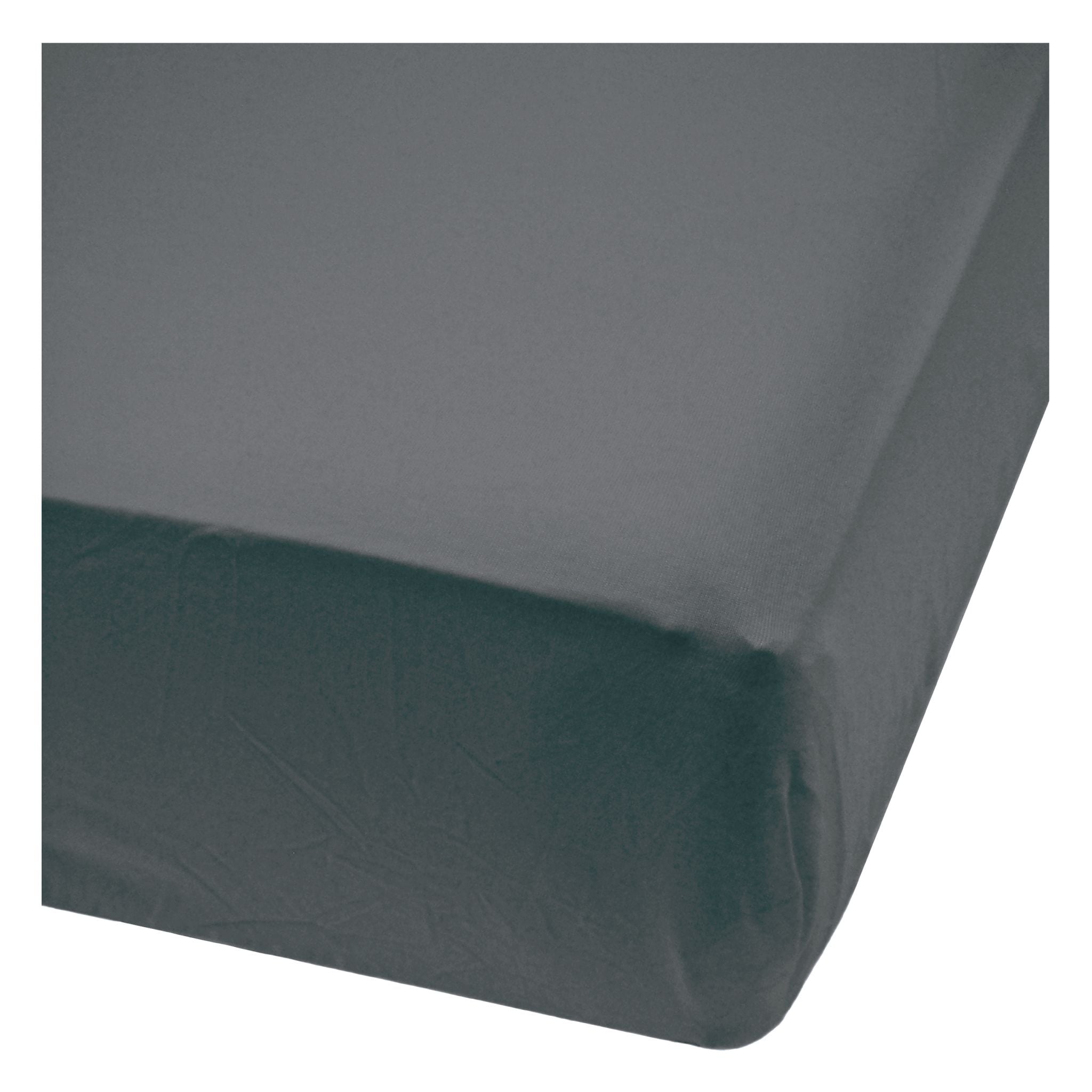 Perlimpinpin Bamboo Baby Crib Fitted Sheets, Charcoal