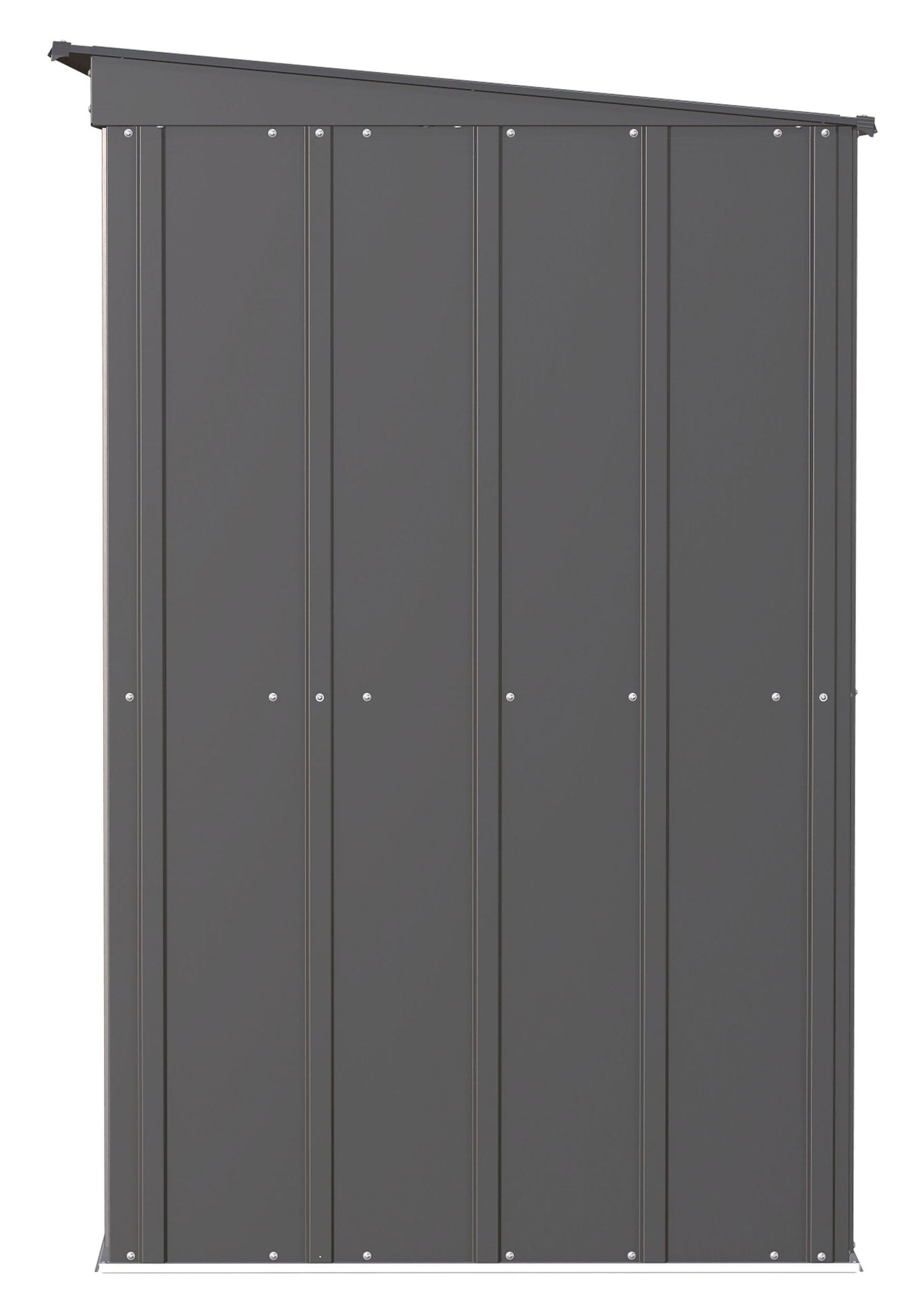 Arrow Classic Galvanized Steel Storage Shed, Charcoal, 6-ft x 4-ft