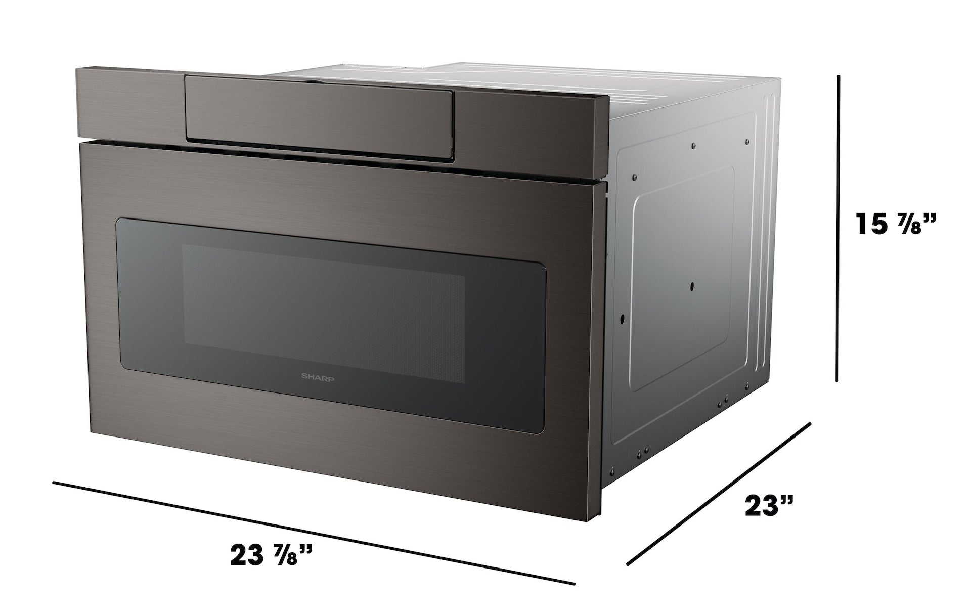 Sharp Black Stainless Steel Microwave Drawer Oven, 24-in