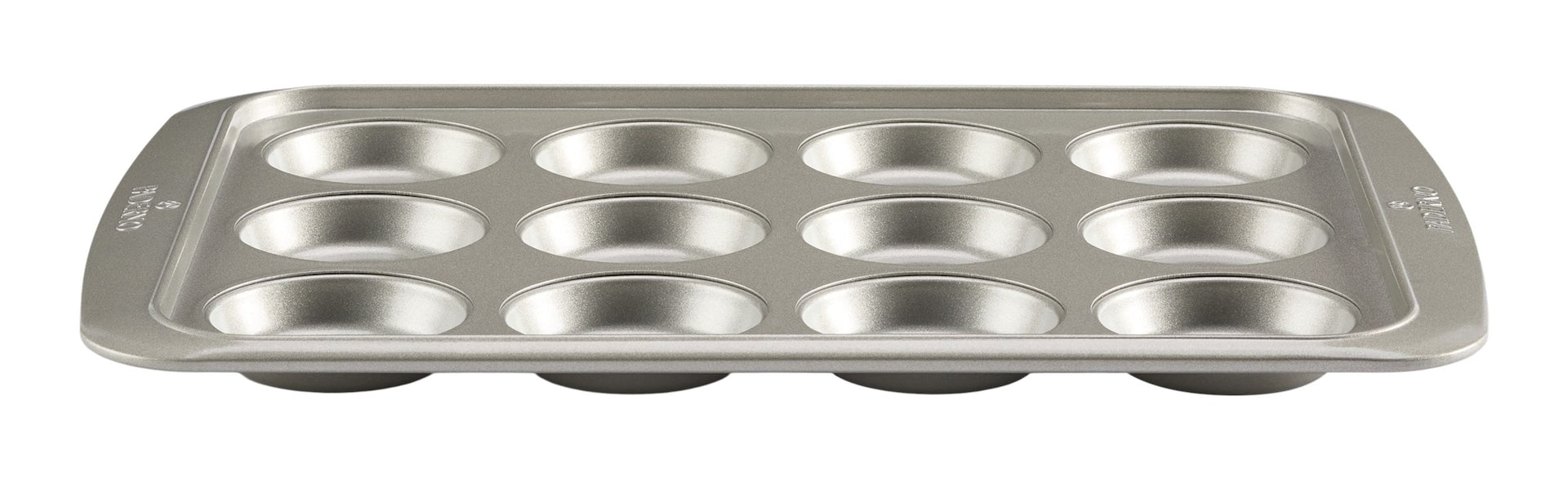 Paderno Professional Muffin Top Pan, Silver, 12-Cup