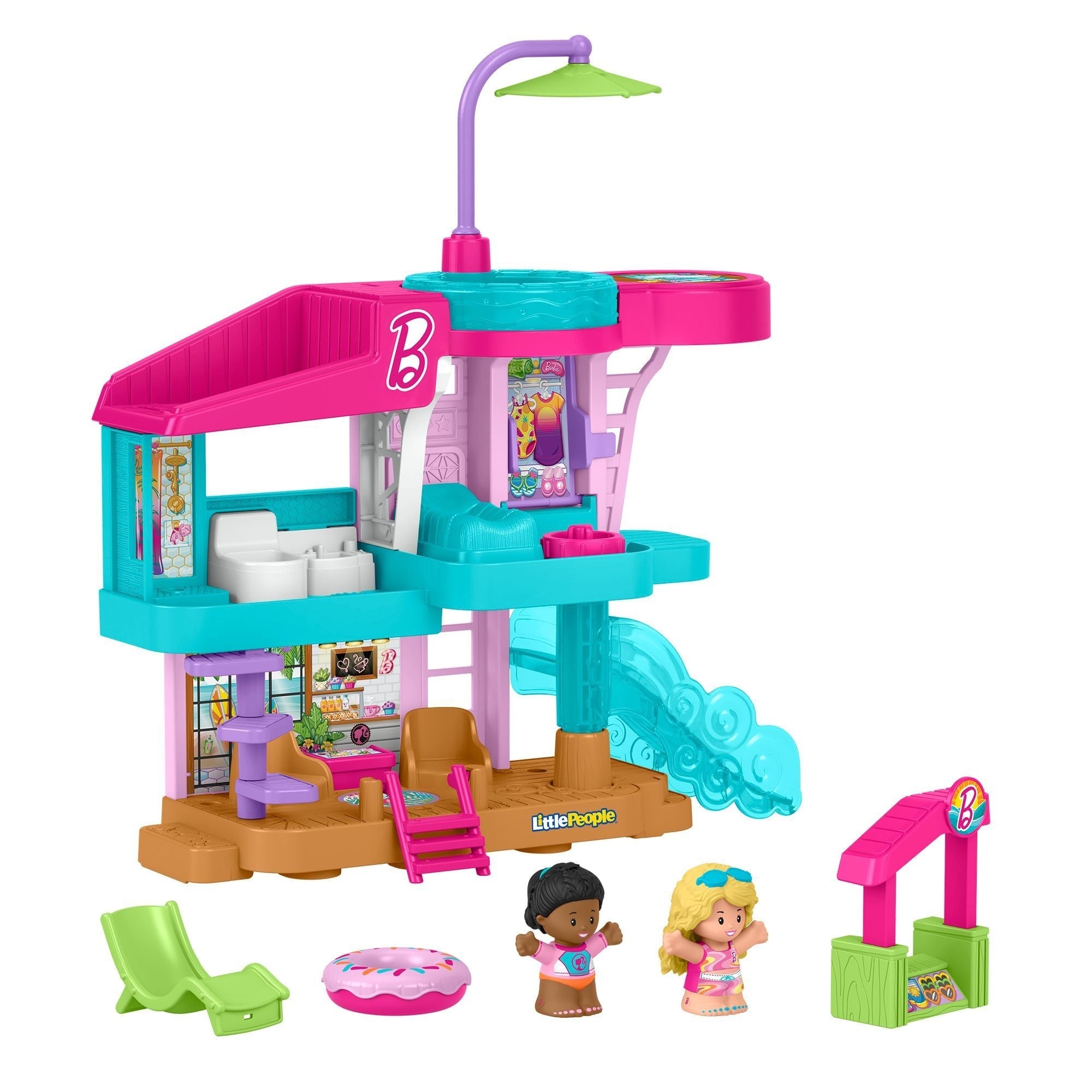 Fisher Price Little People Barbie Beach House Playset