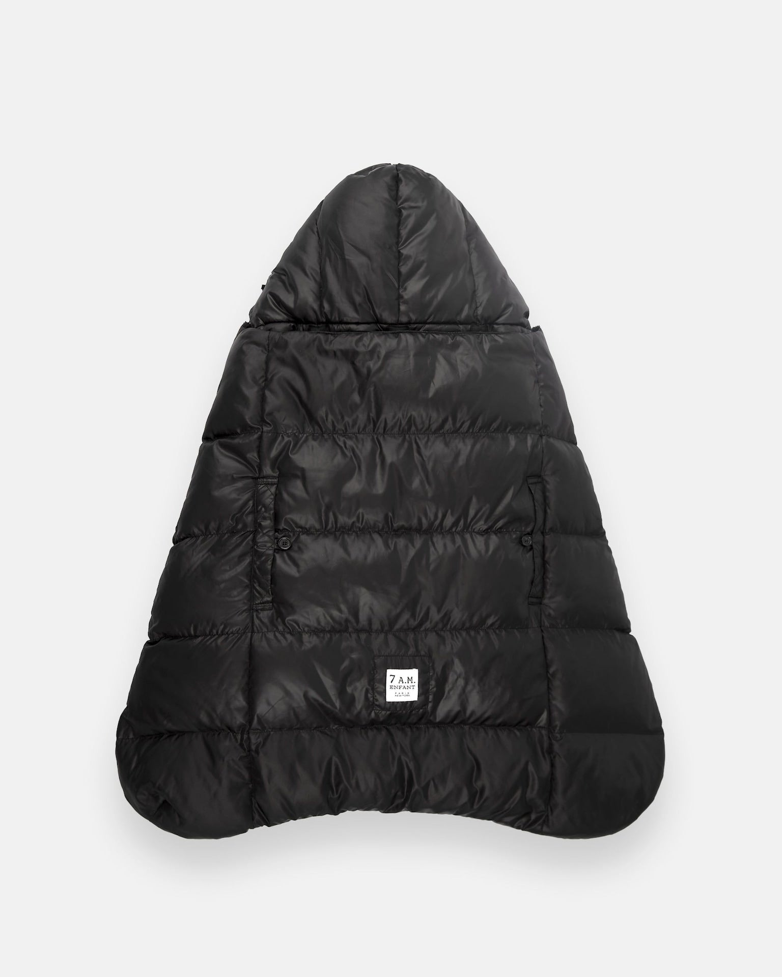 7AM Enfant Heavyweight, K-Poncho Black Plush