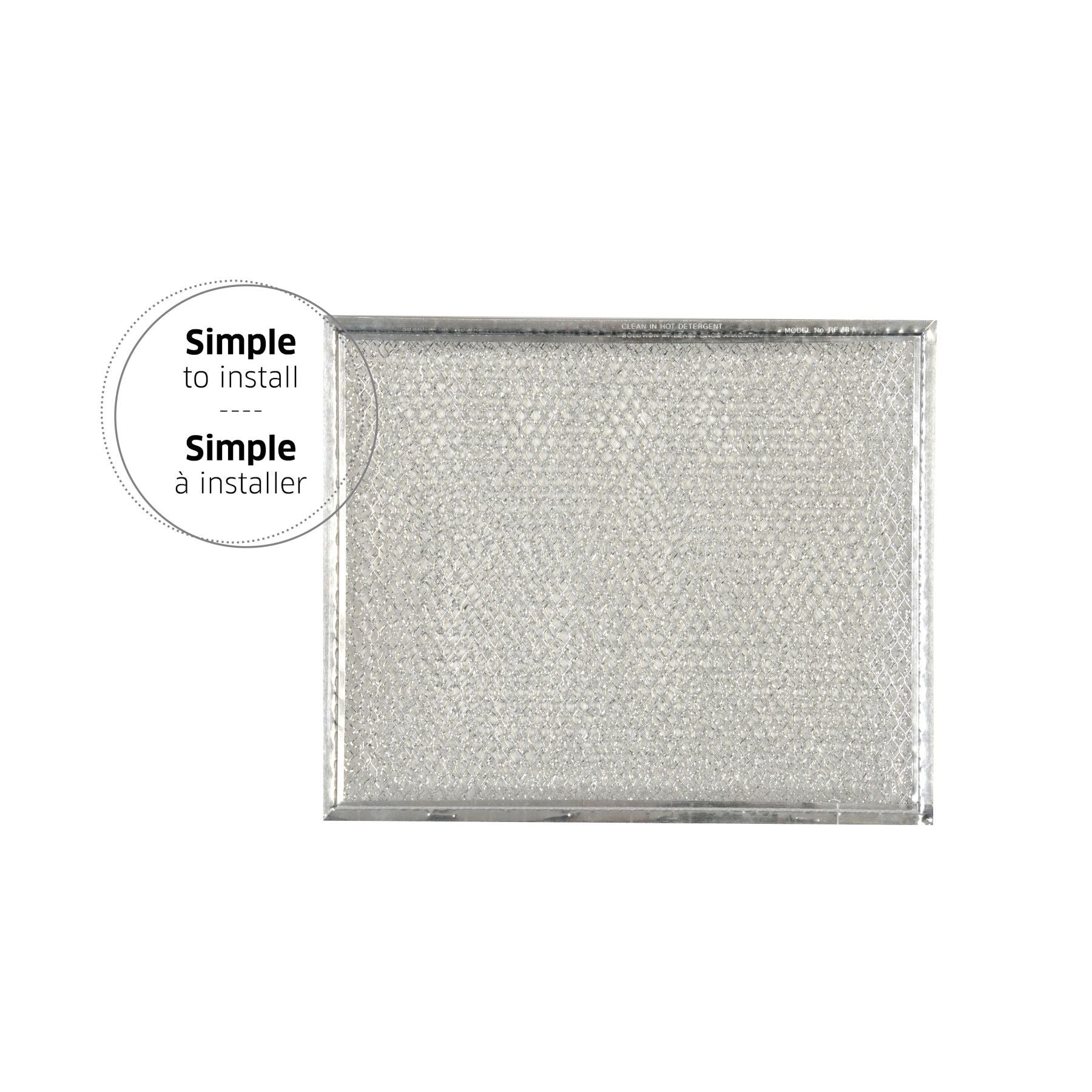 Broan RF48A Aluminum Wire Mesh Replacement Filter for Broan 48000 Series Range Hoods