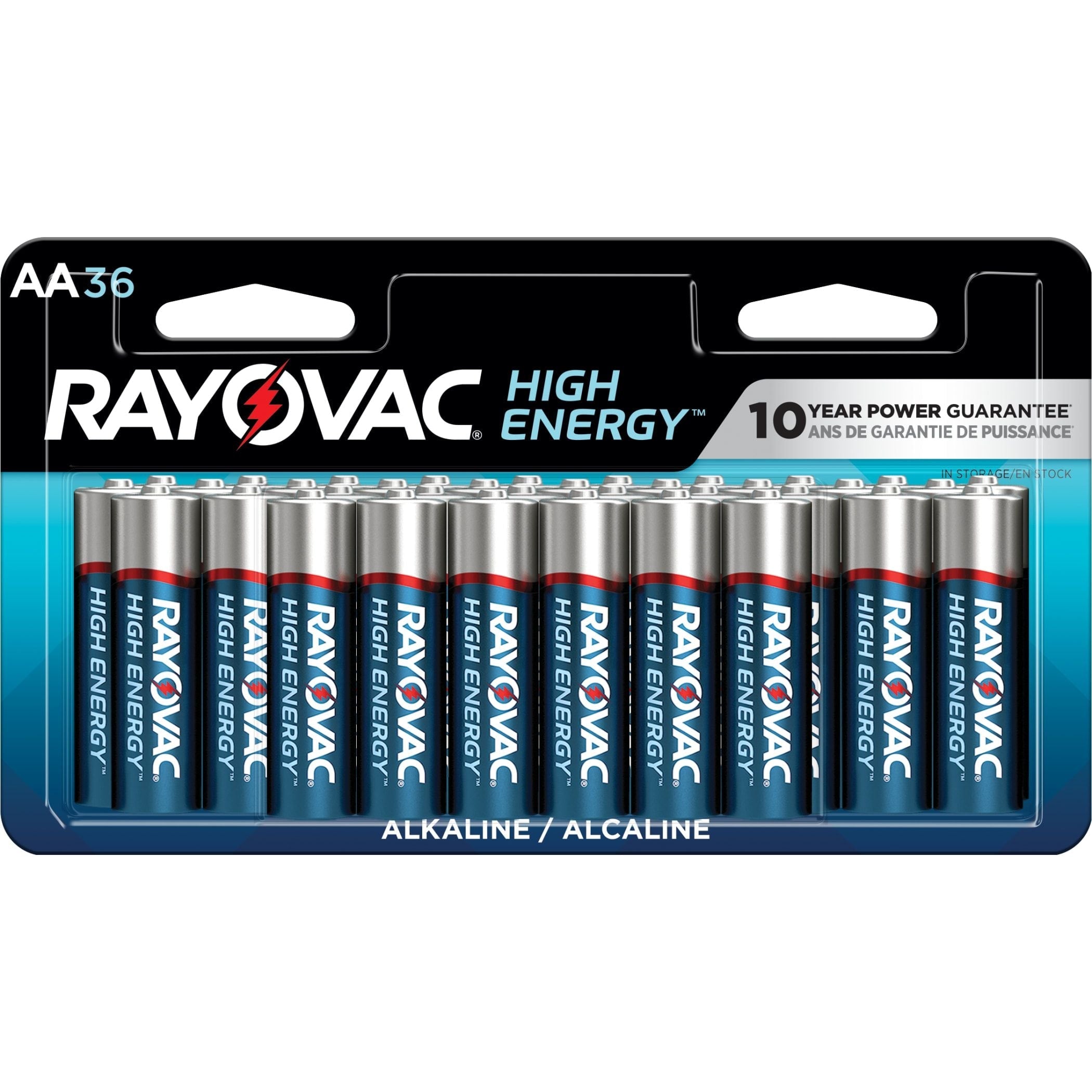 Rayovac HIGH ENERGY AA Alkaline Batteries, Long Lasting, All Purpose, 36-Pk