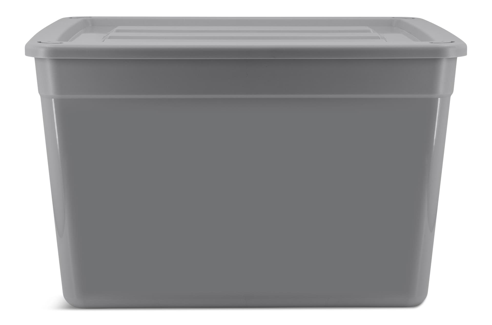 type A Solid Storage Tote with Wheels, 80-L