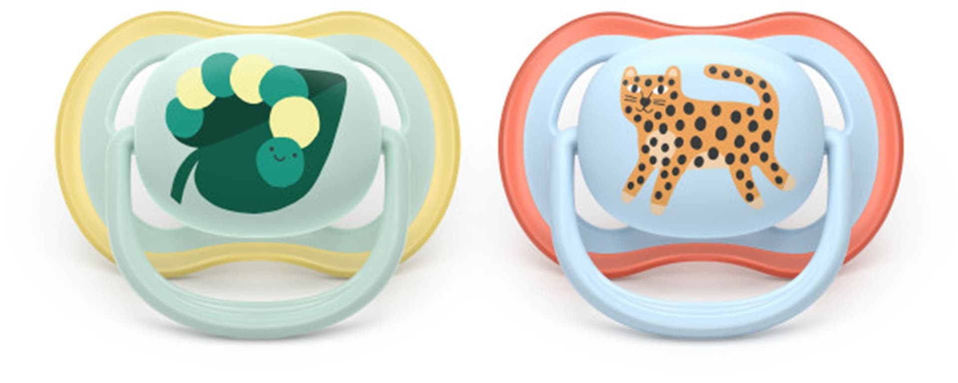 Philips Avent Ultra Aair Caterpillar Pacifier for 0-6M, 2-pk